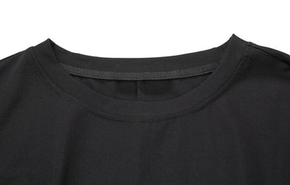 モダンアシンメトリー半袖Tシャツ ／TEA