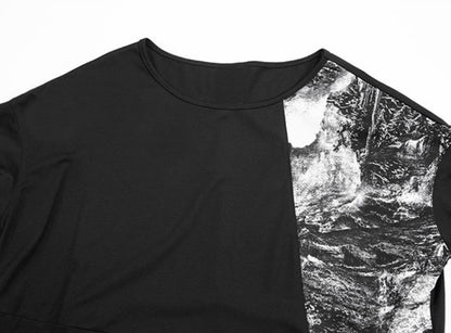 ルーズスタイルカジュアルTシャツ/カットソー 半袖シャツ ／TEA