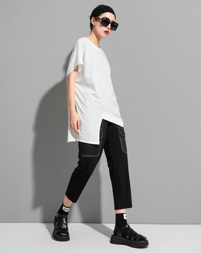 ドロップショルダー半袖Tシャツ/カットソー ／TEA