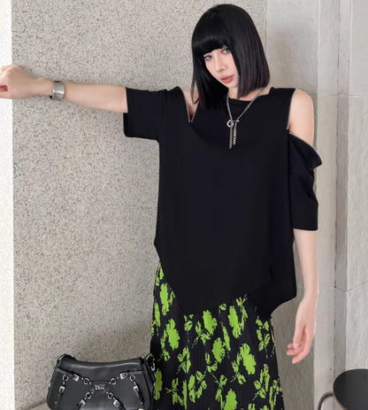 オフショルダースタイルTシャツ/カットソー ／TEA