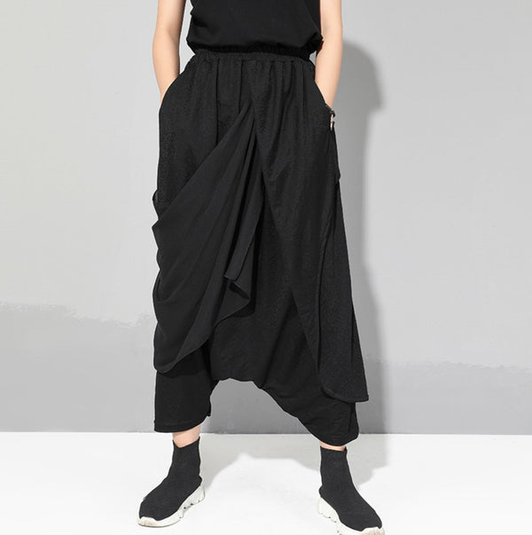 ガウチョパンツ バギーパンツ シフォン ／ユニセックス ・メンズ モレビー｜モード系ファッションブランド