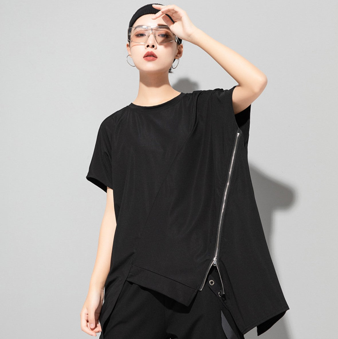 ドロップショルダー半袖Tシャツ/カットソー ／TEA