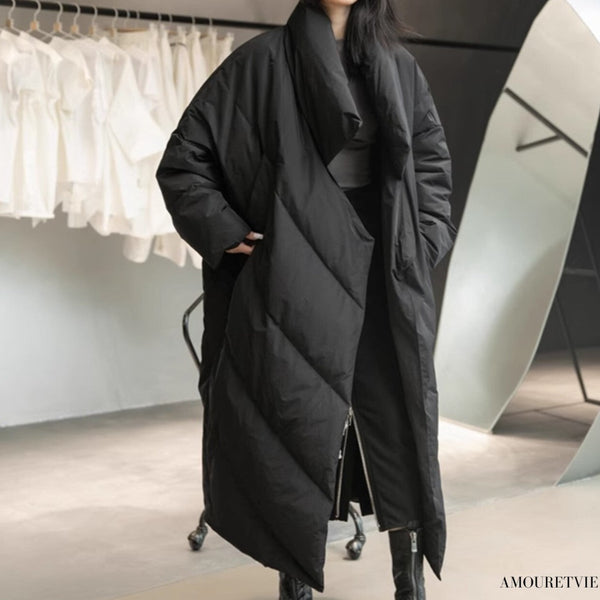 アシンメトリーダウンジャケット/ダウンコート ／ユニセックス ・メンズ モレビー｜モード系ファッションブランド