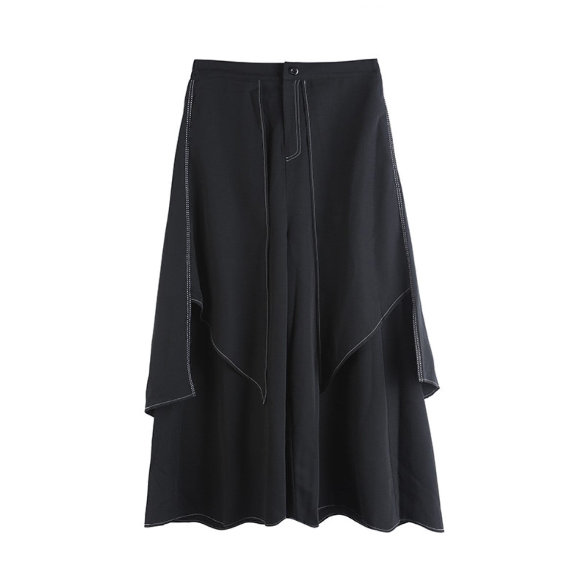 中性的 レイヤードワイドパンツ 袴パンツ ／TEA