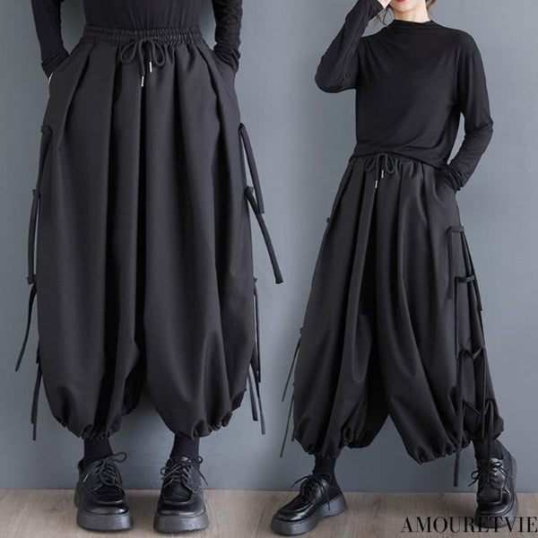 中性的 サルエルパンツ カジュアルパンツ クロップドパンツ ／ユニセックス ・メンズ モレビー｜モード系ファッションブランド