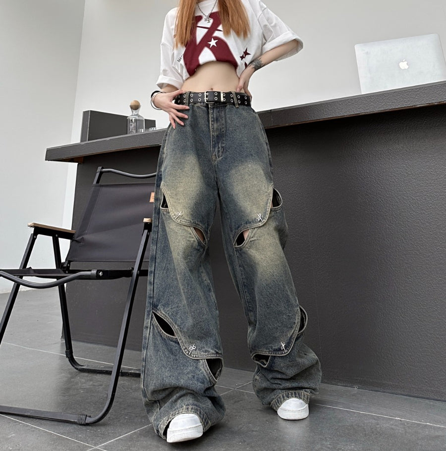 デニムジーンズ レディース｜モダンデザイン【TEA】