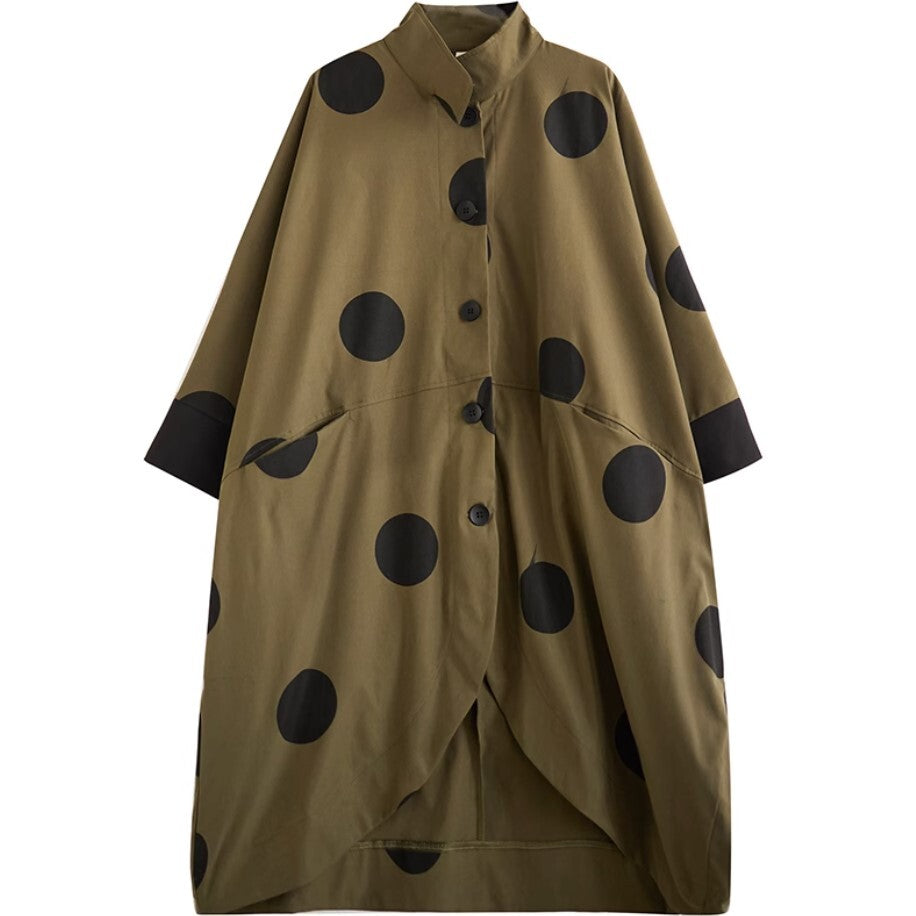 水玉模様ドット柄コート おしゃれ モダン ／レディース モレビー｜モード系ファッションブランド